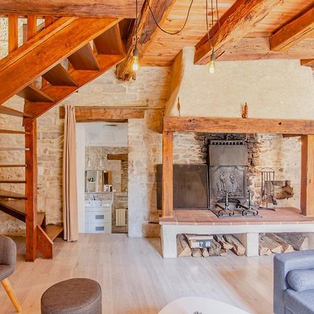 Maison En Pierres Au Coeur Du Village Medieval De Villeneuve المظهر الخارجي الصورة