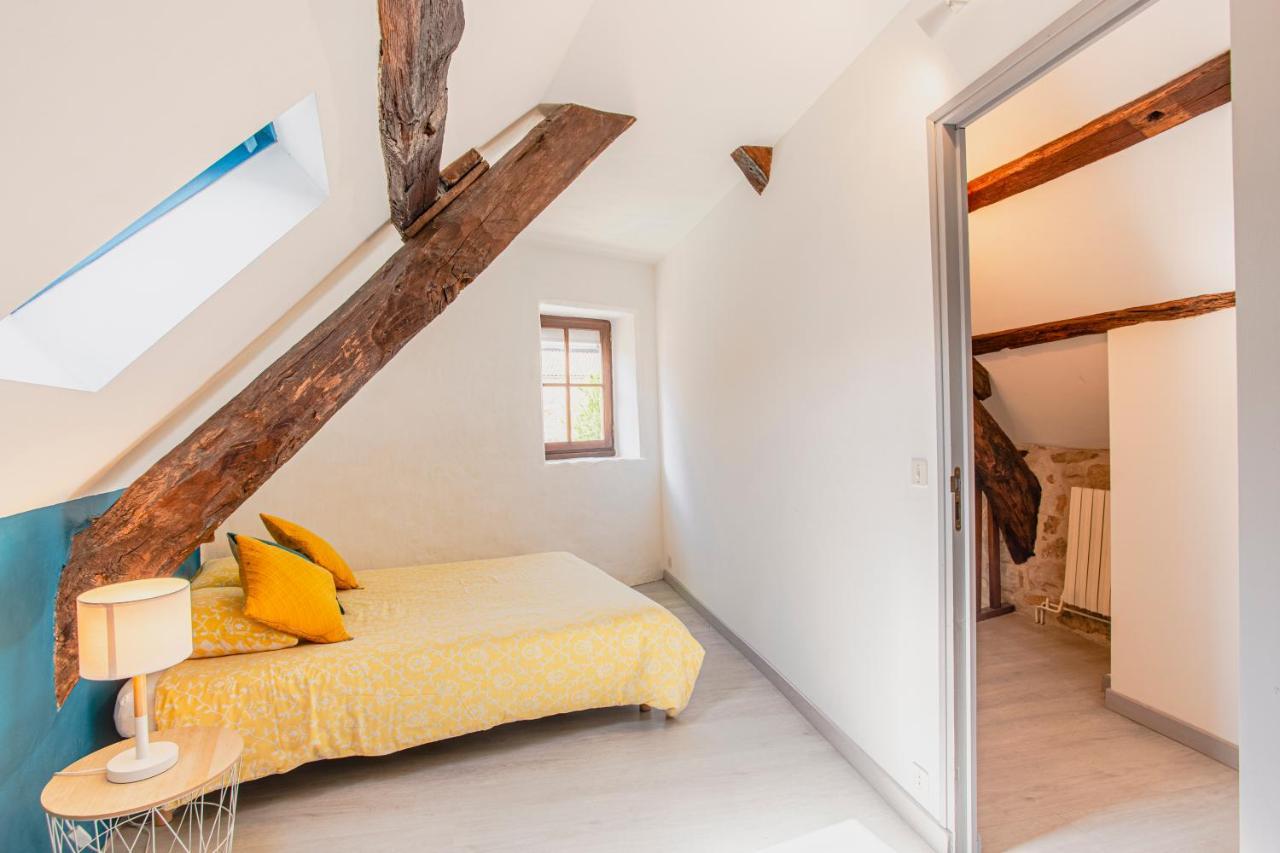Maison En Pierres Au Coeur Du Village Medieval De Villeneuve المظهر الخارجي الصورة